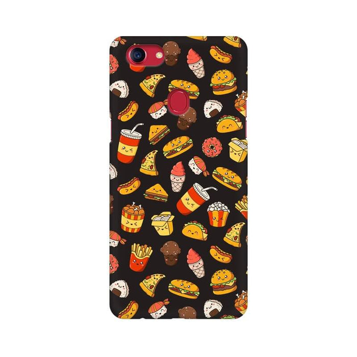 Foodie Abstract Pattern Designer Oppo F7 Cover - The Squeaky Store