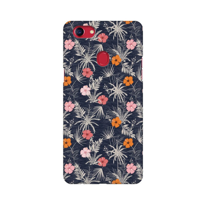 Leafy Abstract Pattern Designer Oppo F9 Cover - The Squeaky Store