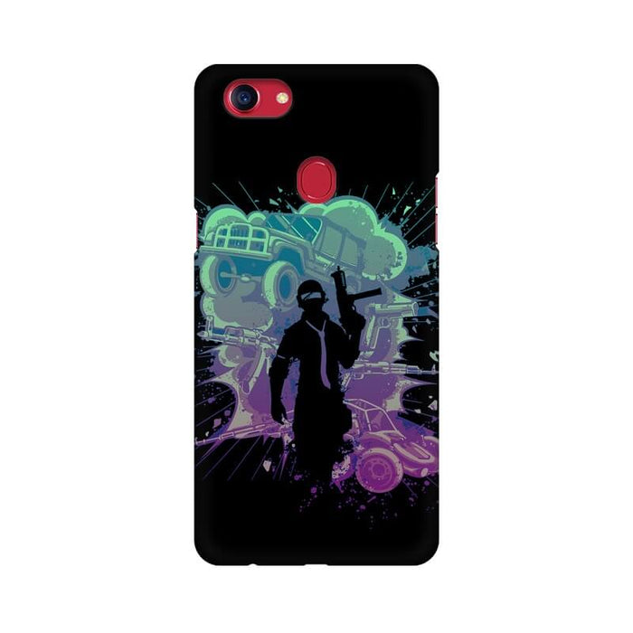 PUBG Abstract Pattern Designer Oppo F9 Pro Cover - The Squeaky Store