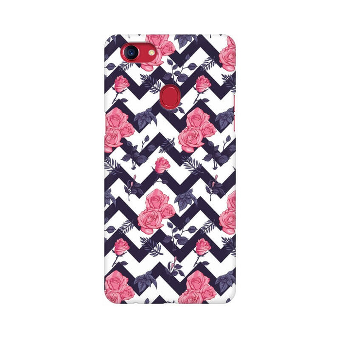 Zigzag Abstract Pattern Designer Oppo F9 Pro Cover - The Squeaky Store