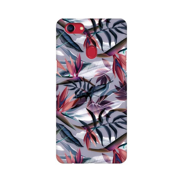 Leafy Abstract Pattern Designer Oppo A7 Cover - The Squeaky Store