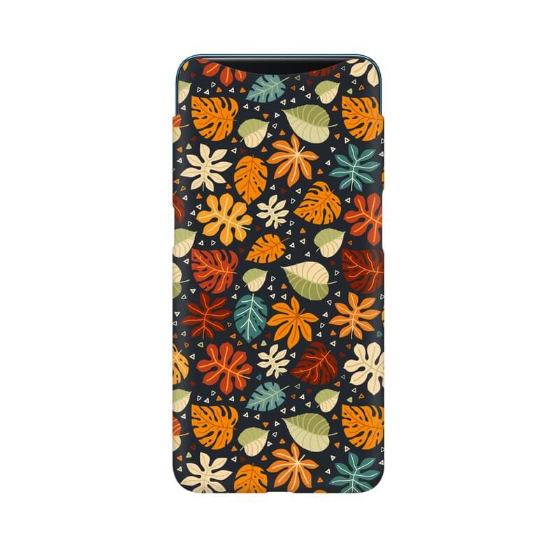 Leafy Abstract Pattern Designer Oppo Find X Cover - The Squeaky Store
