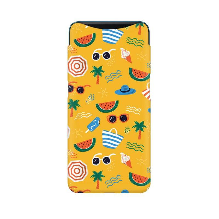 Beach Abstract Pattern Designer Oppo Find X Cover - The Squeaky Store