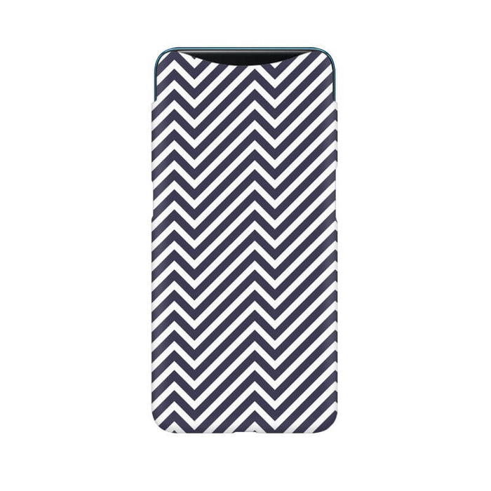 Zigzag Abstract Pattern Designer Oppo Find X Cover - The Squeaky Store