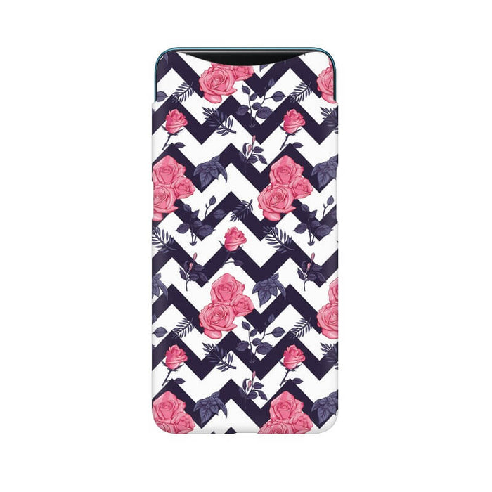 Zigzag Abstract Pattern Designer Oppo Find X Cover - The Squeaky Store