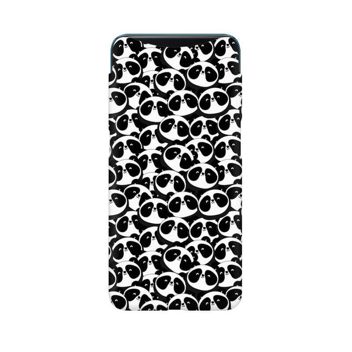 Panda Abstract Pattern Designer Oppo Find X Cover - The Squeaky Store