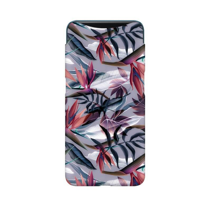 Leafy Abstract Pattern Designer Oppo Find X Cover - The Squeaky Store