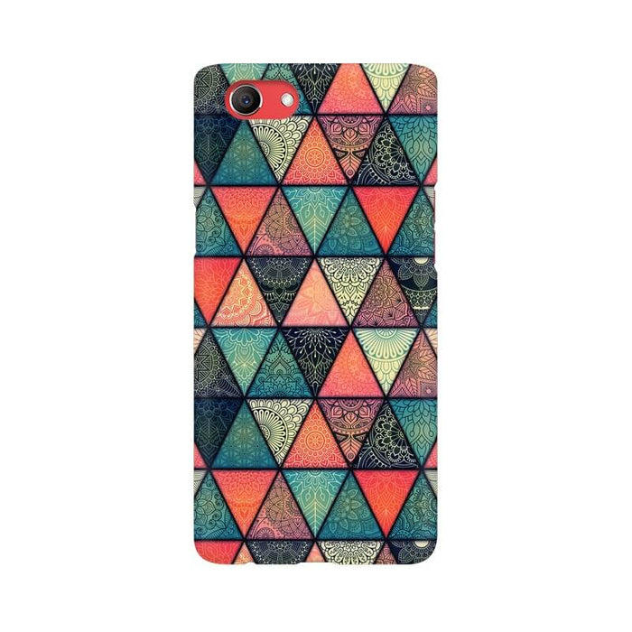 Triangular Colourful Pattern Oppo Real Me 1 Cover - The Squeaky Store