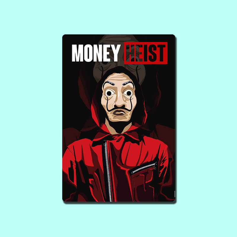 Money Heist Professor, La casa de Papel, Tokyo, Berlin, Bella Ciao, Rio, Nairobi, Helsinki Netflix TV Series Home Decor Designer Printed Fridge Magnet 13-thesqueakystore.myshopify.com