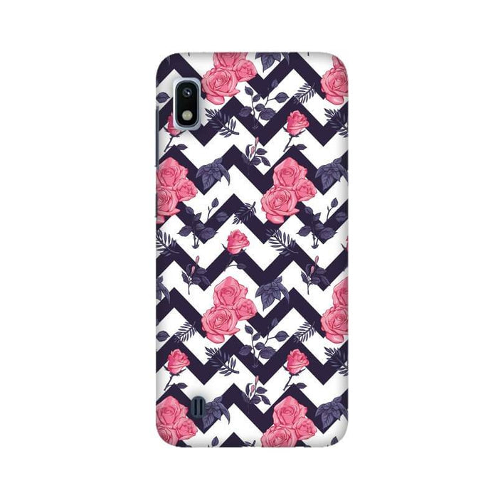 Abstract Zigzag Flower Pattern Samsung A10S Cover - The Squeaky Store