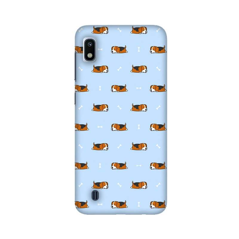Cute Dog with Bone Pattern Designer Samsung A10S Cover - The Squeaky Store