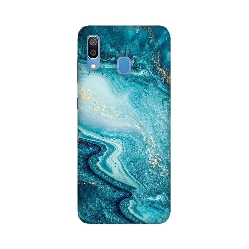 Abstract Water Illustration Samsung M20 Cover - The Squeaky Store