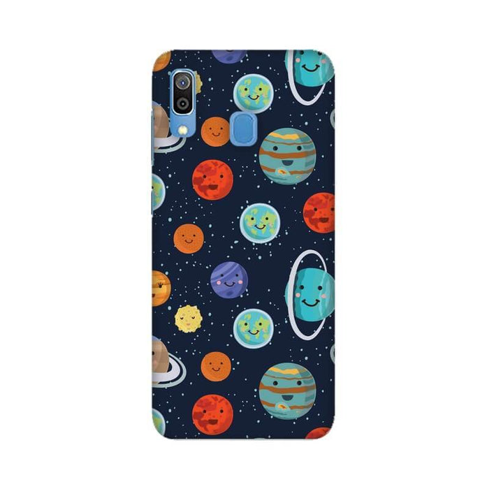 Cute Planets Pattern Samsung A20 Cover - The Squeaky Store