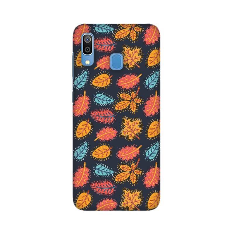 Colorful Leaves Pattern Samsung A20S Cover - The Squeaky Store