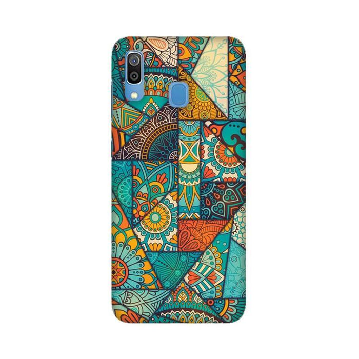 Abstract Geometric Pattern Samsung A20 Cover - The Squeaky Store