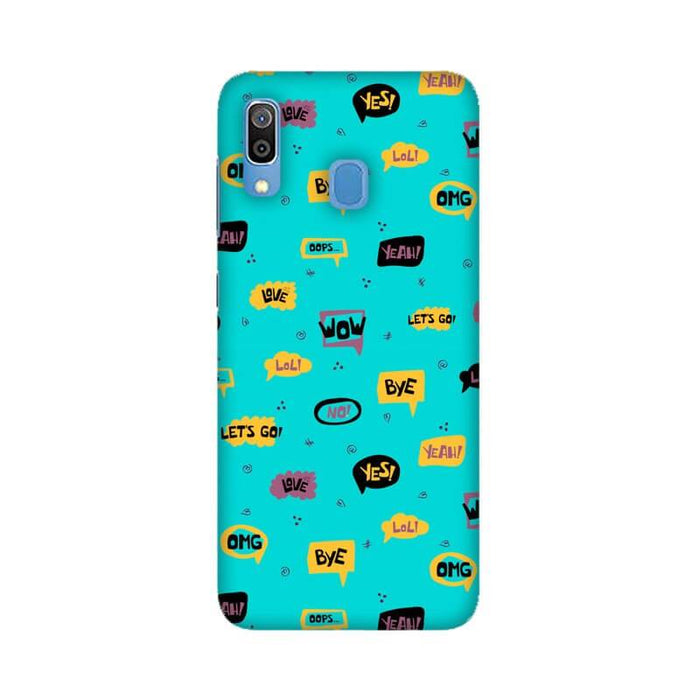 Lettering Designer Abstract Pattern Samsung M20 Cover - The Squeaky Store