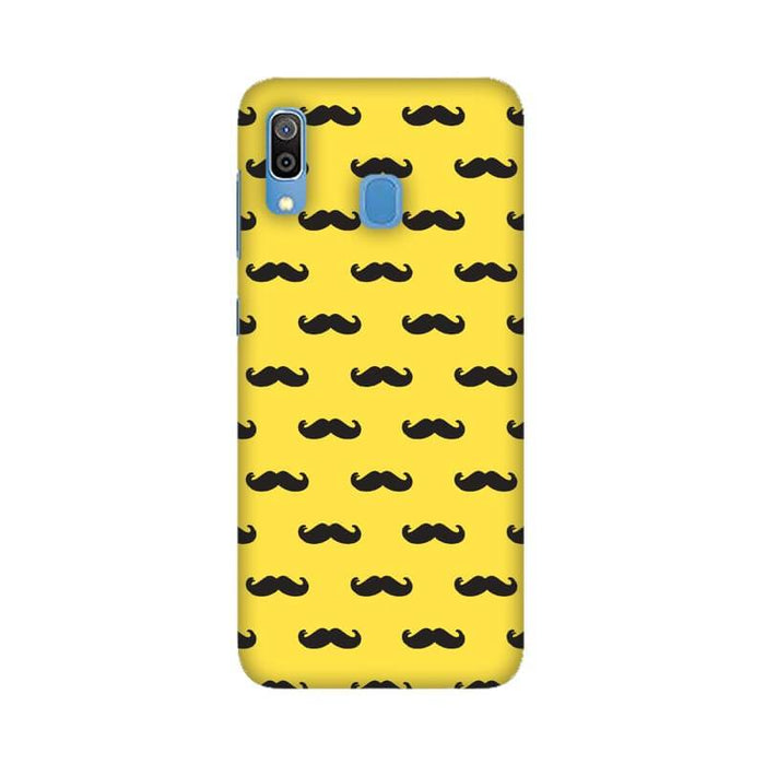 Moustache Designer Abstract Pattern Samsung M20 Cover - The Squeaky Store