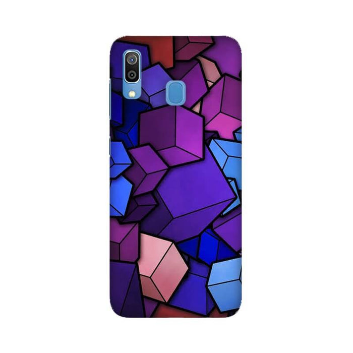 Cube Pattern Abstract Illustration Samsung A20S Cover - The Squeaky Store
