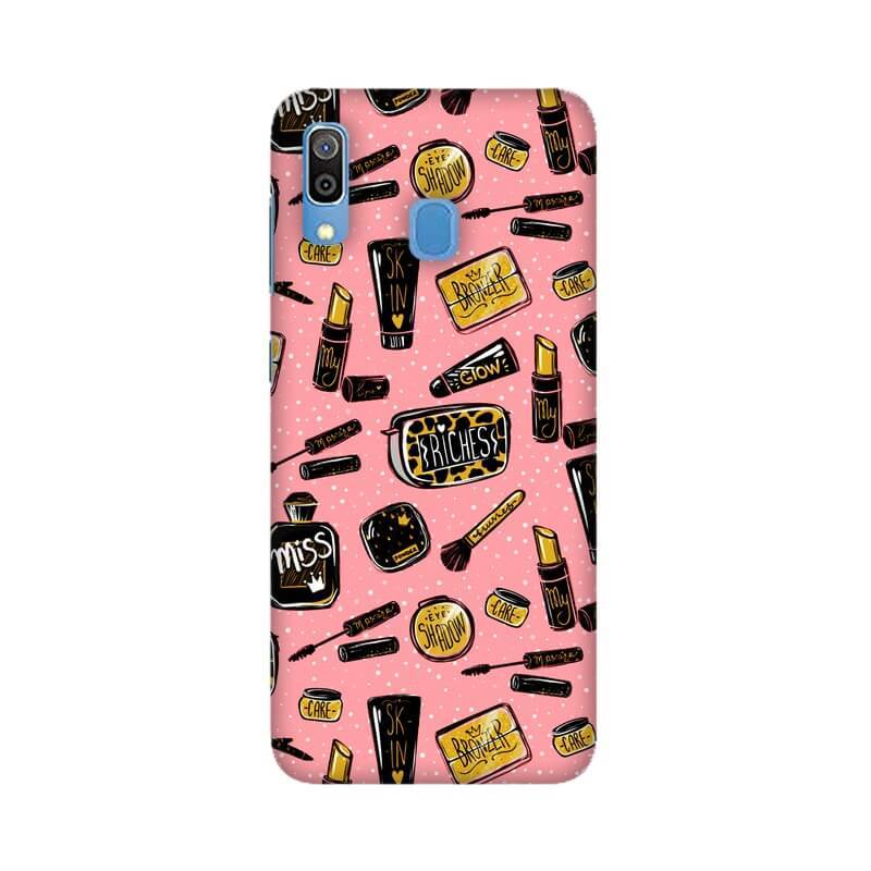 Girly Makeup Fashion Pattern Designer Samsung A20 Cover - The Squeaky Store