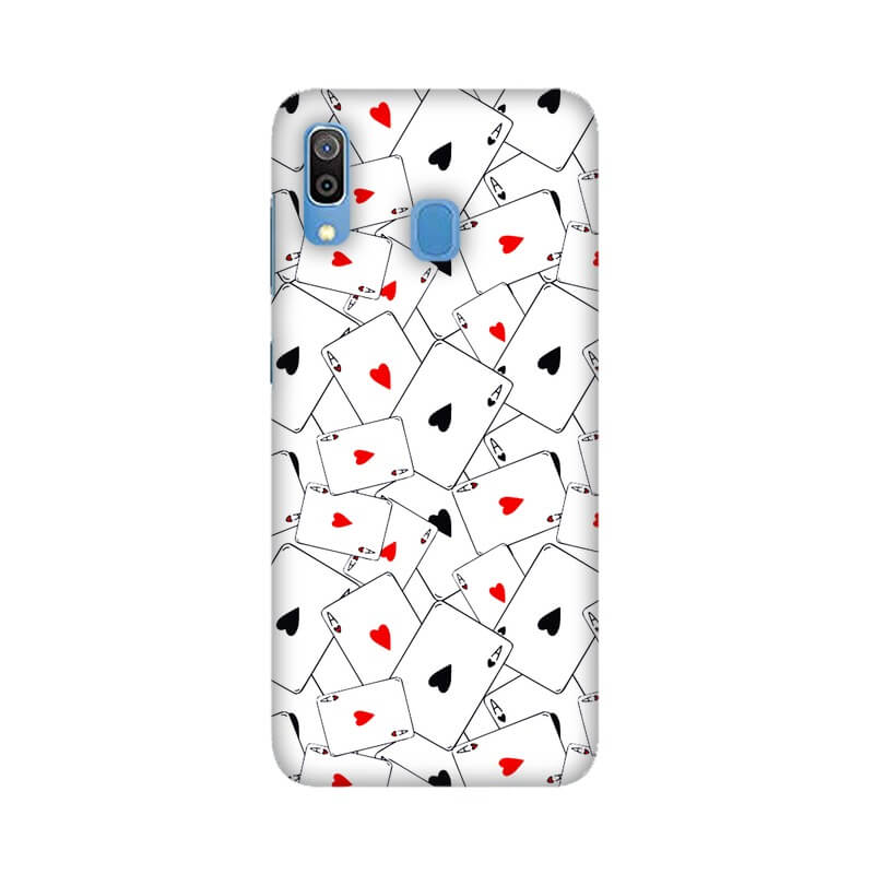 Playing Cards Ace Pattern Designer Samsung A30 Cover - The Squeaky Store
