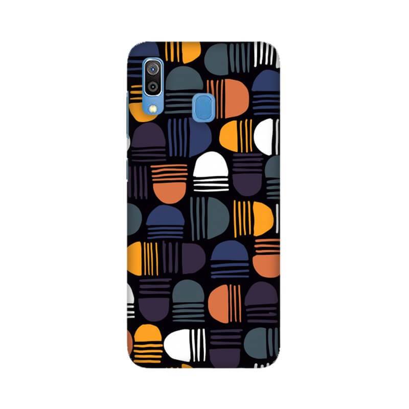 Abstract Geometric Lines Pattern Designer Samsung A30 Cover - The Squeaky Store