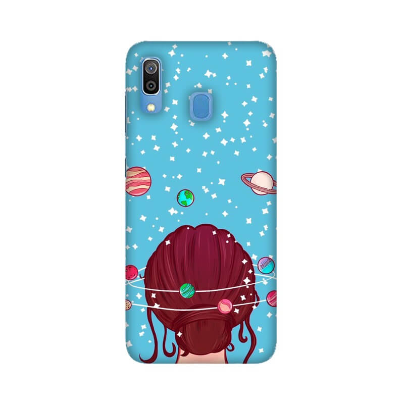 Planet Lover Girl Pattern Designer Samsung A30 Cover - The Squeaky Store