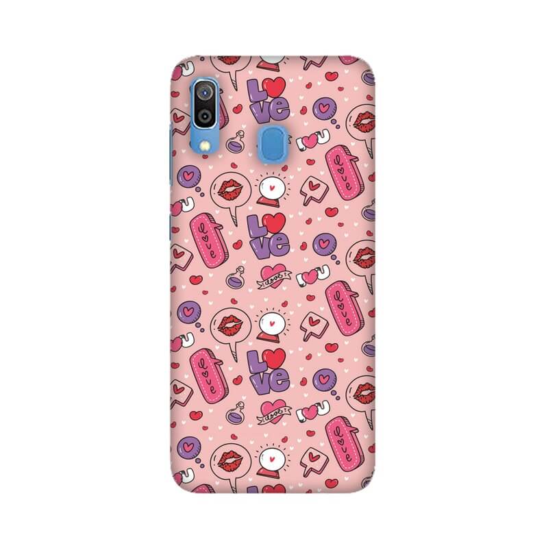 Love Quote Pattern Designer Samsung A30 Cover - The Squeaky Store