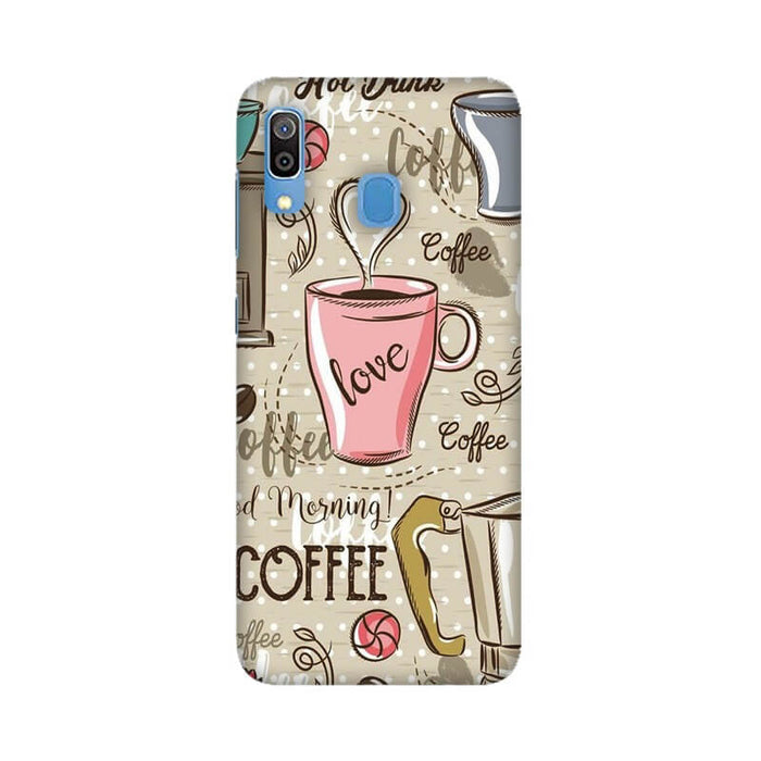 Coffee Lover Pattern Designer Samsung A30 Cover - The Squeaky Store