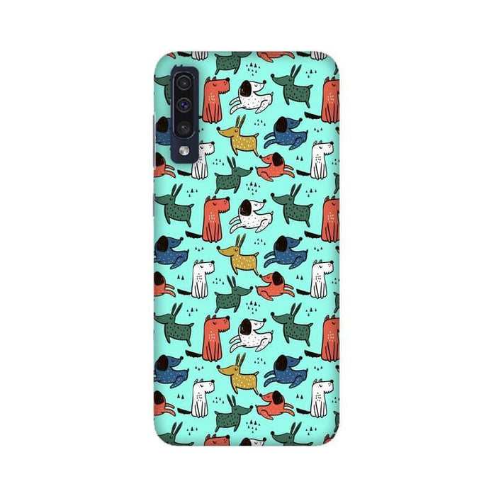 Cute Dogs Abstract Pattern Samsung A90 Cover - The Squeaky Store