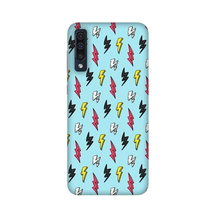 Colorful Thunder Designer Abstract Pattern Samsung A70 Cover - The Squeaky Store