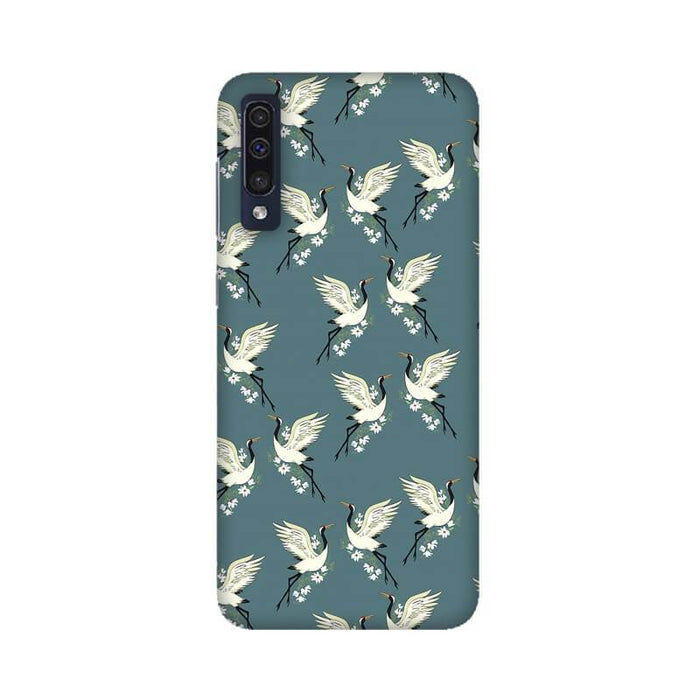 White Birds Abstract Pattern Samsung A50 Cover - The Squeaky Store