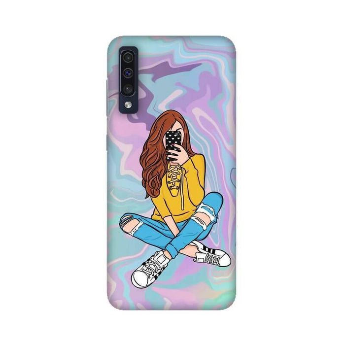 Selfie Girl Illustration Vivo S1 Cover - The Squeaky Store