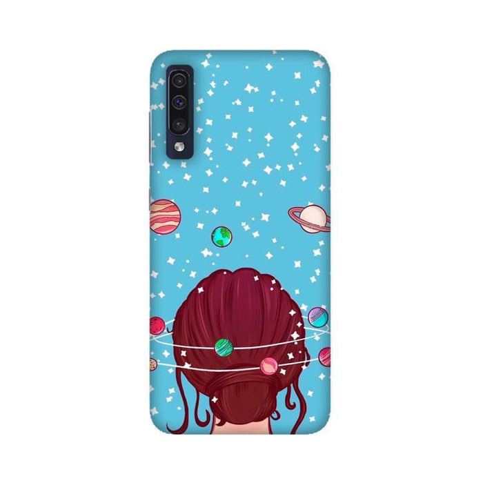 Planet Lover Girl Pattern Designer Samsung A70 Cover - The Squeaky Store