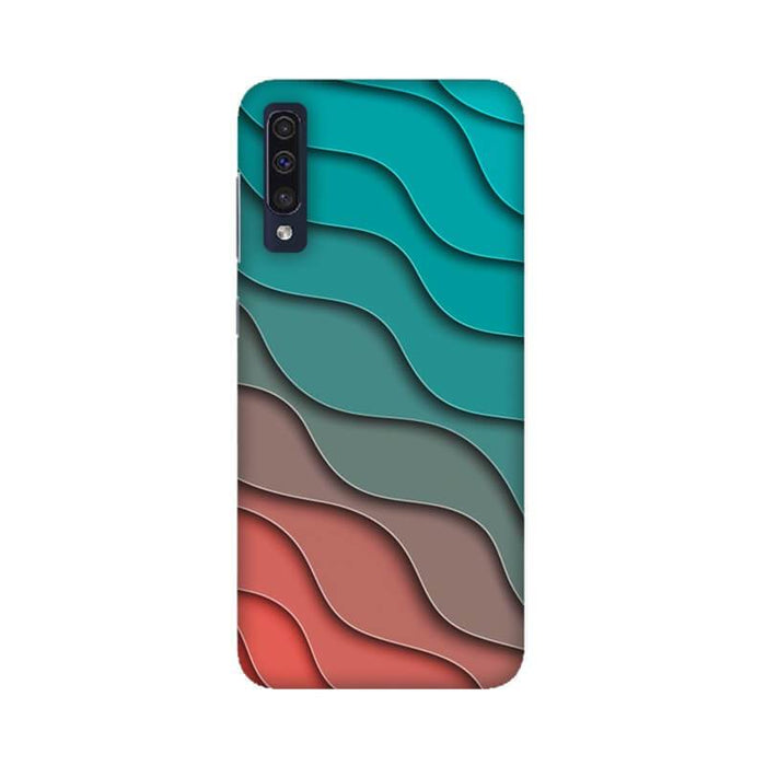 Pastel Color Wavy Pattern Designer Samsung A90 Cover - The Squeaky Store