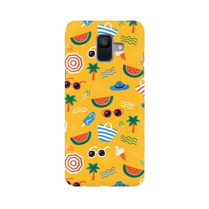 Beach Lover Abstract Designer Samsung A6 Cover - The Squeaky Store
