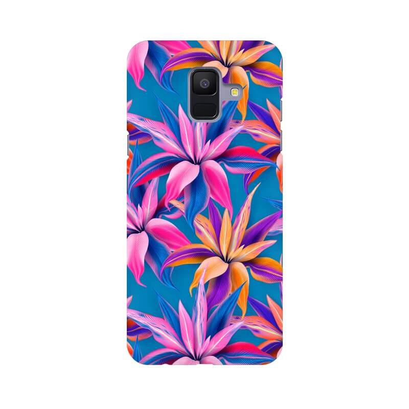 Leafy Abstract Designer Samsung A6 Cover - The Squeaky Store
