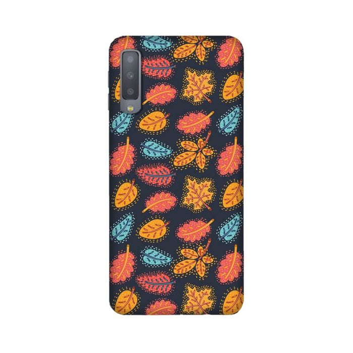 Leafy Abstract Pattern Designer Samsung A7 (2018) Cover - The Squeaky Store