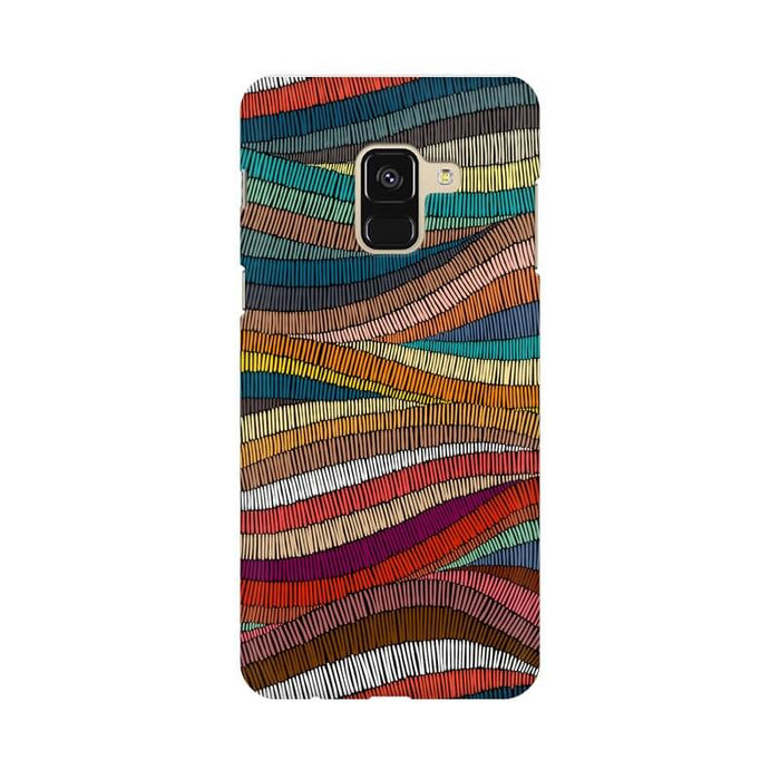 Colorful Abstract Wavy Pattern Samsung A8 STAR Cover - The Squeaky Store