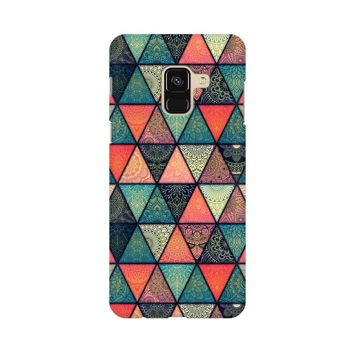 Triangular Colourful Pattern Samsung A8 STAR Cover - The Squeaky Store