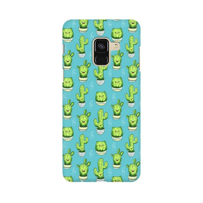 Kawaii Cactus Abstract Pattern Samsung A8 STAR Cover - The Squeaky Store