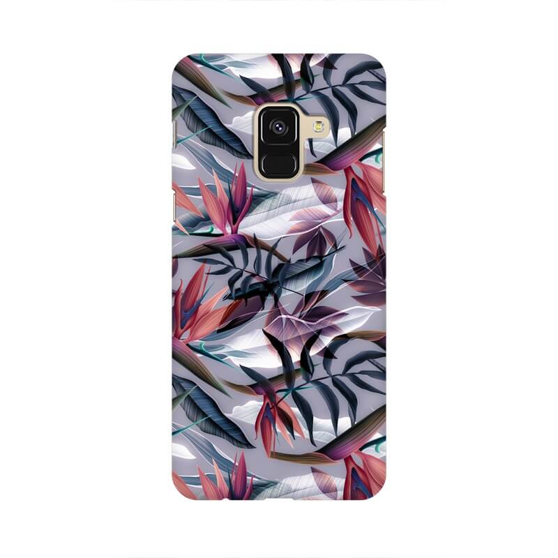 Leafy Abstract Pattern Samsung A8 STAR Cover - The Squeaky Store
