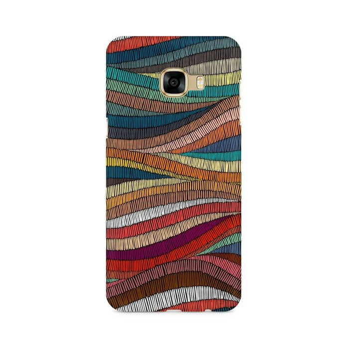 Colorful Abstract Wavy Pattern Samsung C7 Cover - The Squeaky Store