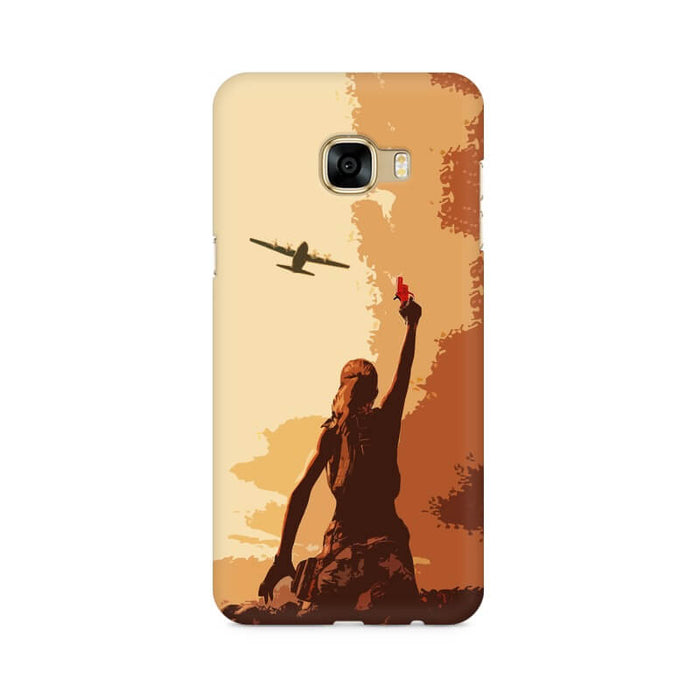 Pubg Girl shooting Flare Samsung C7 Cover - The Squeaky Store