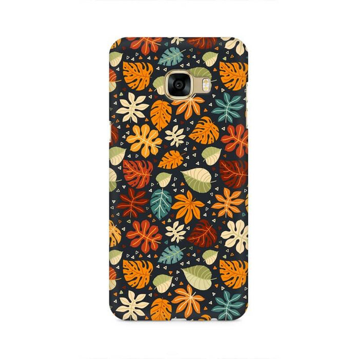 Colorful Leaves Abstract Pattern Samsung C7 Cover - The Squeaky Store