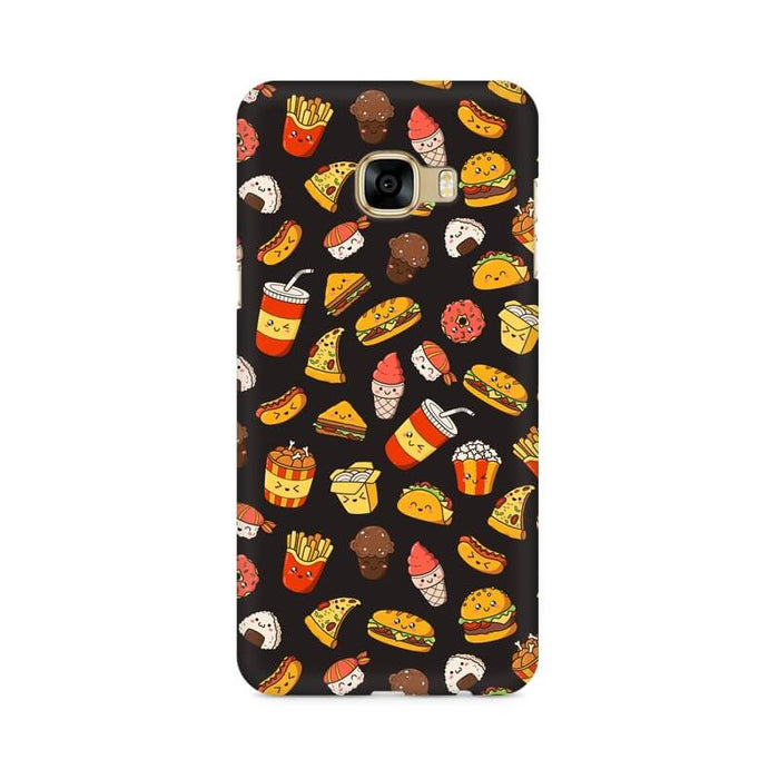Foodie Abstract Pattern Samsung C7 Cover - The Squeaky Store