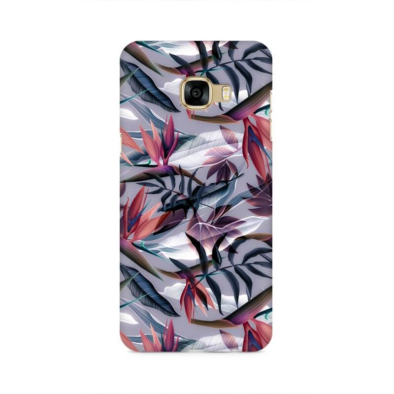 Leafy Abstract Pattern Samsung C7 Cover - The Squeaky Store