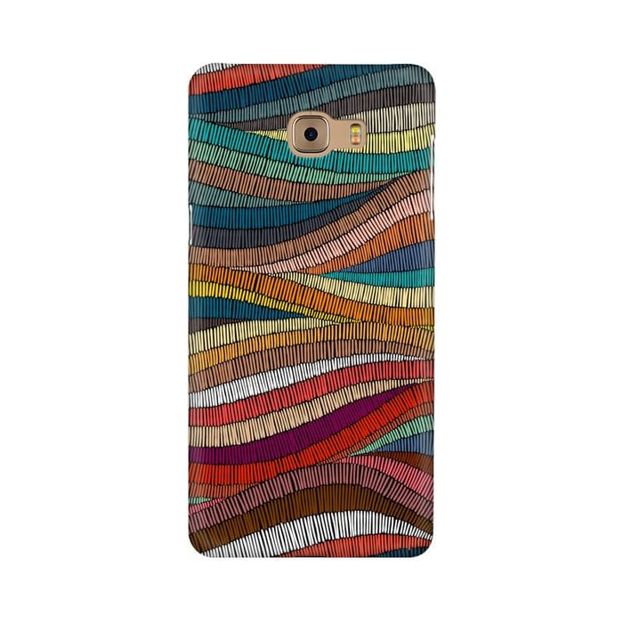 Colorful Abstract Wavy Pattern Samsung C9 PRO Cover - The Squeaky Store