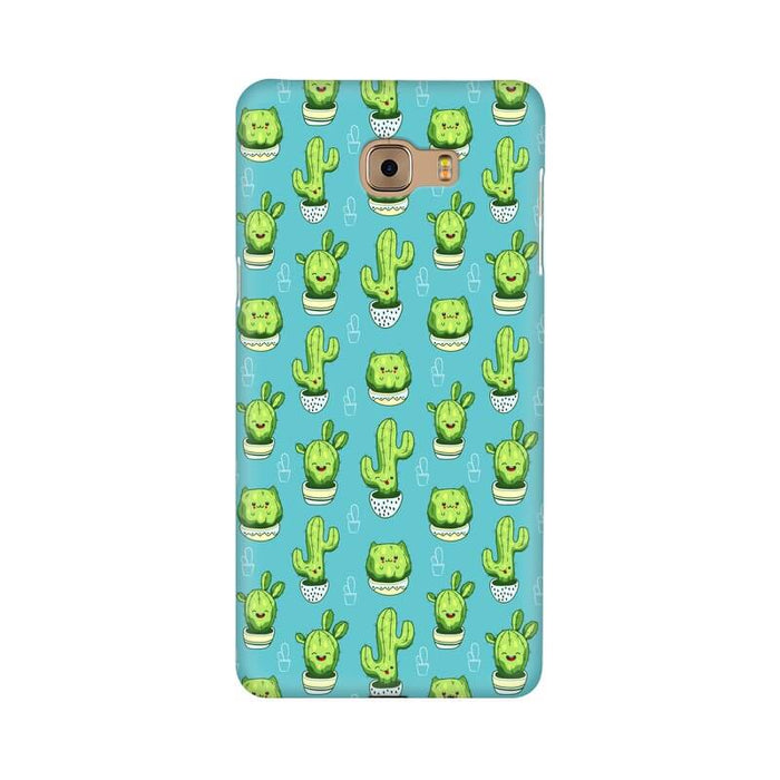 Kawaii Cactus Abstract Designer Samsung C9 Cover - The Squeaky Store