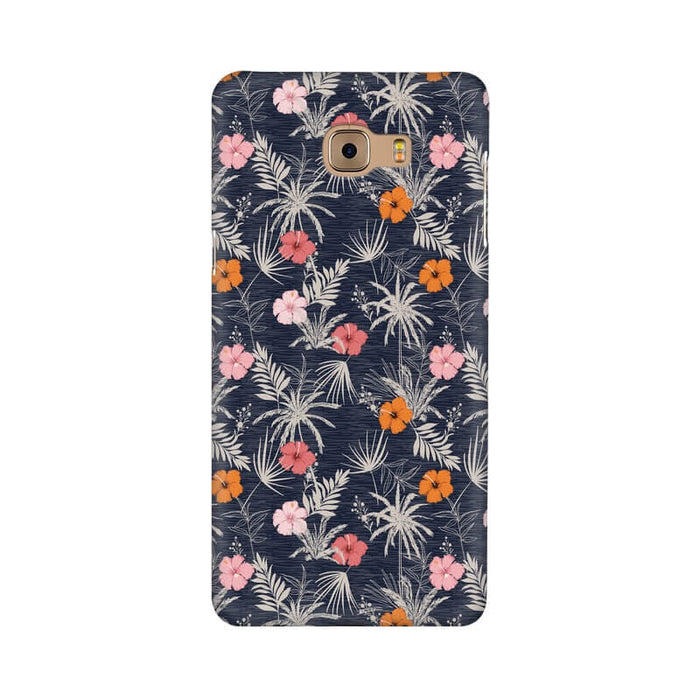 Flowers & Leaves Abstract Designer Samsung C9 Cover - The Squeaky Store