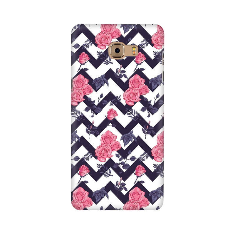 Zigzag Pattern Abstract Designer Samsung C9 PRO Cover - The Squeaky Store